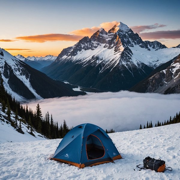 Quels sont les conseils pour camper en toute sécurité en région de haute altitude en hiver?